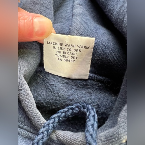 VINTAGE COTTON EXCHANGE THE CITADEL Men's Navy blue hoodie sweatshirt size XL. - Picture 10 of 12